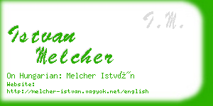 istvan melcher business card